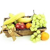 Cesta de frutas tropical Bounty – Cestas de regalo de frutas y cestas de regalo con entrega al día siguiente en el Reino Unido con mensaje personal adjunto