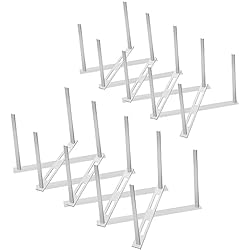 UKOFEW 2 Piezas Organizador de Sartenes?Organizador de Olla Soporte?Soporte Bandejas Cocina?con 2 Ganchos Adhesivos?estante telescópico multifuncional para Almacenar Tapas de Ollas, Platos