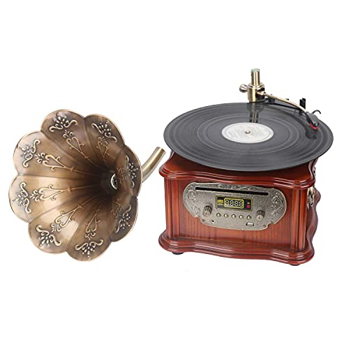 ASDNN Platine Vinyle Tout en Un phonographe Vintage, Tourne-Disque rétro, Gramophone nostalgique, pour LP avec Corne de… - Les Beatles, Paul McCartney, John Lennon, RIngo Starr, George Harrison ASDNN Platine Vinyle Tout en Un phonographe Vintage, Tourne-Disque rétro, Gramophone nostalgique, pour LP avec Corne de… – Image 3