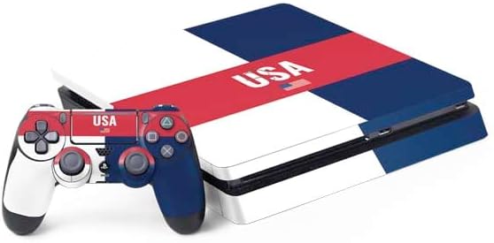 Skinit Decal Gaming Skin Compatible with PS4 Slim Bundle - The American Flag Design