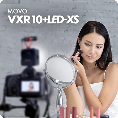 Image of Movo Content Creator Video Kit with VXR10 Shotgun Condenser Video Microphone and Mini LED Video Light - Compact Mic and Light for Cameras and Smartphone Video