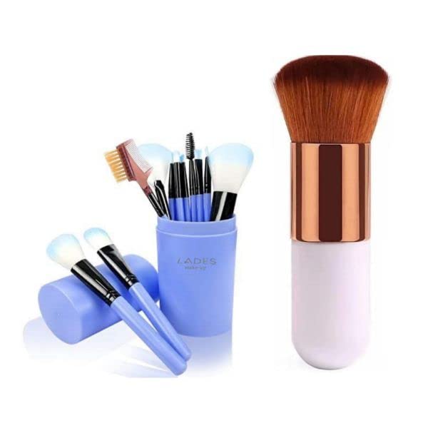 Shree hari Traders House Combo of Makeup Brush Sets 12 Pcs & Blusher