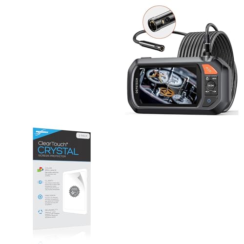 BoxWave Screen Protector Compatible with Depstech Dual Lens Endoscope (4.3 in Color Screen) - ClearTouch Crystal (2-Pack), HD Film Skin - Shields from Scratches