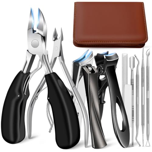 10Pcs Nail Clippers Set for Seniors