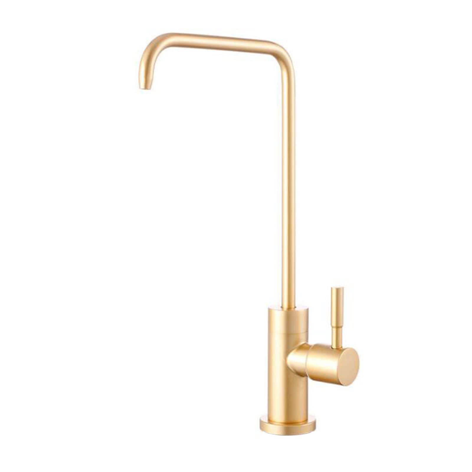 Robinet purificateur eau potable cuisine acier inoxydable or brossé E(A)