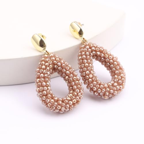 BaubleStar Handmade Bohemia Beaded Teardrop Dangle Earrings for Women - image 3