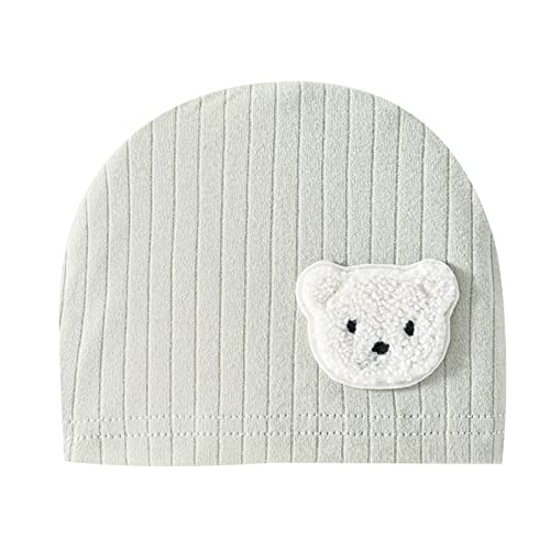 Sardfxul Baby Hat, Newborn Beanies Hat With Cartoon Bear Pattern, Boys Girls 0-3M Infant Cotton Skull Hat, Newborns Shower Gift #TOP6