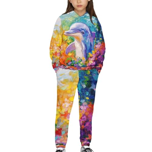 HUIACONG Sweat Suit for Boys Sweatsuits Kids Children Sweat Set