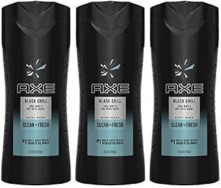 Axe Body Wash, Black Chill, 16 Fluid Ounce (Pack of 3)