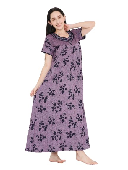 Women's Soft Cotton Febric Printed Full Length Nightwear Nighty - Review, Price and Buying Guide
