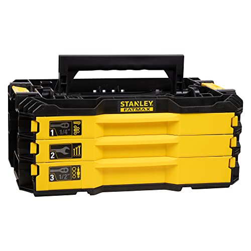 Stanley - BOITE 3 TIROIRS OUTILLÉE PRO-STACK – 126 PCS - FMMT98107-1