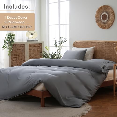 Funda de edredón Queen de bambú MEISHANG, suavidad natural para noches tranquilas 4