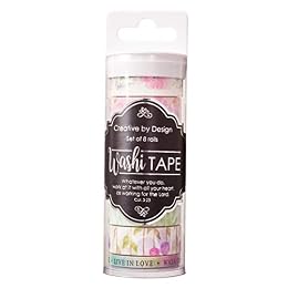 Christian Art Gifts Blossoms of Blessings Washi Tape Set, Creative by Design Collection