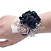 Produktbild Anwedding Handgelenkkorsage, Blumenmädchen, Brautjungfern, Hochzeit, Handgelenk, Abschlussfeier, Party-Hand, Blumen-Dekoration Marineblau