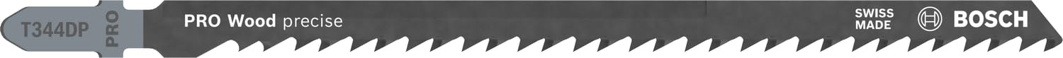 Bosch 3x Jigsaw Blade T 344 DP Precision for Wood (for Soft Wood, Chipboard, Plywood panel, Professional Accessories Jigsaw)