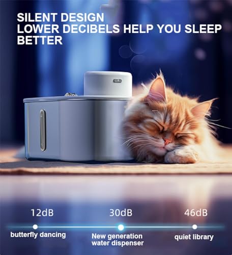 Fuente de agua automática para gatos 3L con batería miniatura 5