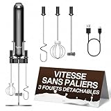 Typhur InstaWhisk Mousseur à Lait Électrique, Vitesse...