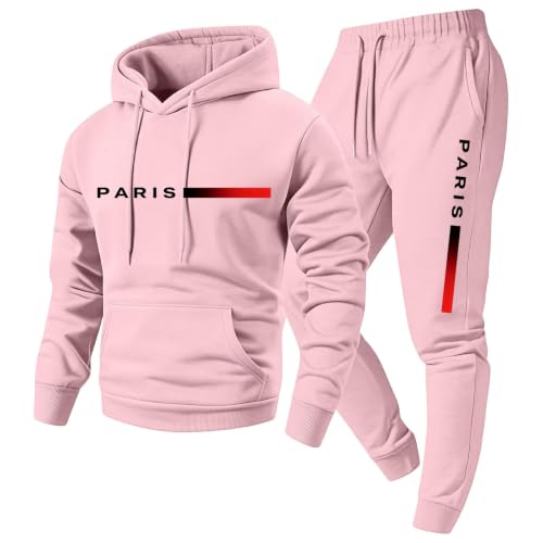Workout Sets for Men Fleece Hoodie Workout Pants Jogger Jogger Sets - image 1