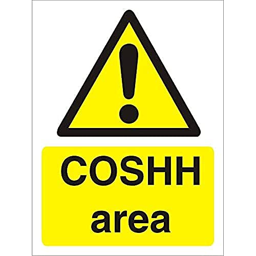 Seco COSHH Area Sign, 150mm x 200mm - 1mm Semi Rigid Plastic