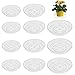 WDDT Soucoupe Pot Fleur, 12 Pcs Soucoupes à Plantes Transparent pour Pots, Soucoupe Pot Fleur Transparente et Réutilisable, Soucoupe Plastique de Fleurs pour Plante Intérieur et Extérieur, 6/8/10in