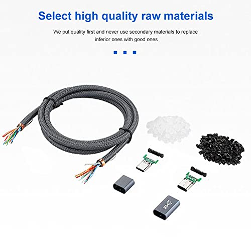 Cabo de extensão USB C, Cabo de extensão curto USB tipo C, adaptador USB 3.1 Gen 2, cabo extensor de