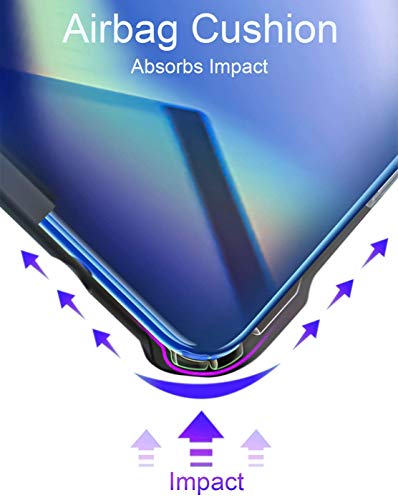 Image of LIRAMARK Transparent Clear Shock Proof Back Cover Case Designed for OnePlus 8 Pro / 1+8 Pro (Black)