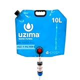 Top 16 Best Camping Water Filter Review In 2022 32 D-Prep Plus Emergency Water Filtration & Storage System – 10L Collapsible Gravity Water Storage Container with UZ-1 Filter for Safe Drinking – Portable Survival & Camping Bladder