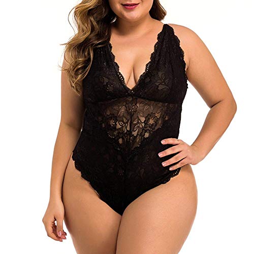 Nuisette sexy en dentelle transparente pour pimenter vos nuits en amoureux