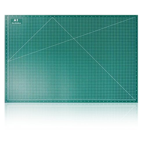 A1 Cutting Mat Self Healing PVC Sewing Cutting Board with Measure, Non Slip Double Sided Craft Quilting Mat with 5-Ply Table Rotary Design, Great for Engraving Arts Crafts Fabric Scrapbooking Project