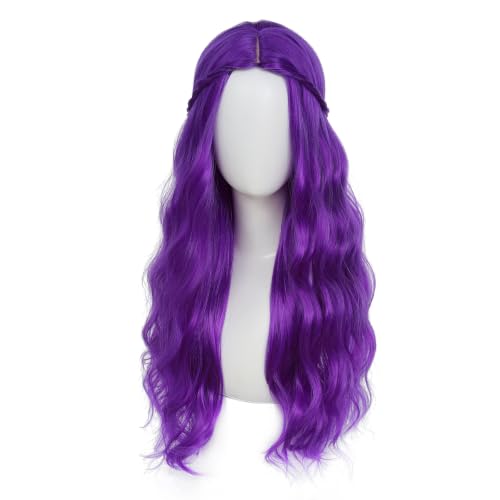 Image of Adequate Synthetic Long Wavy Hippie Princess Wig, Purple