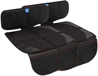 funbliss Car Seat Protector for Baby Child 2 Packs Black,Waterproof Seat Protector with Thickest Padding for Baby Car,Dog Mat,Cover Pad Protects Automotive Vehicle Leather