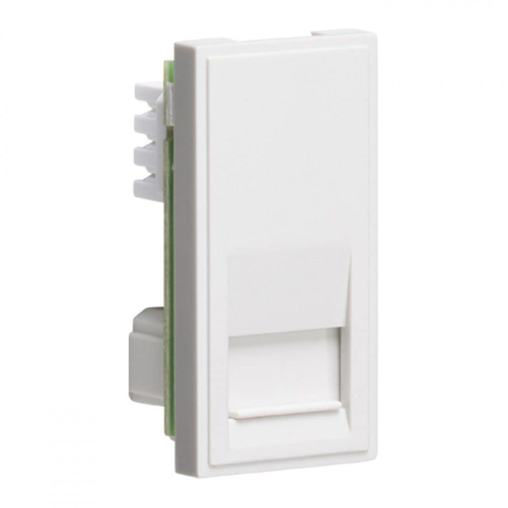 Knightsbridge NETBTSWH Telephone Outlet, ABS, White