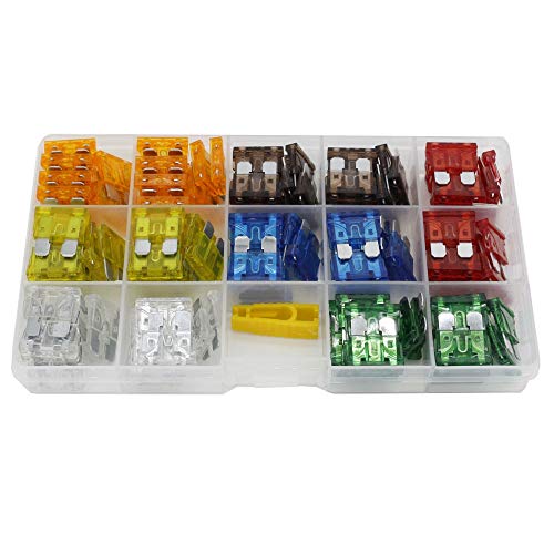 Kit fusibles voiture 140 pièces automobile lame moyenne 5A 10A 15A 20A 30A