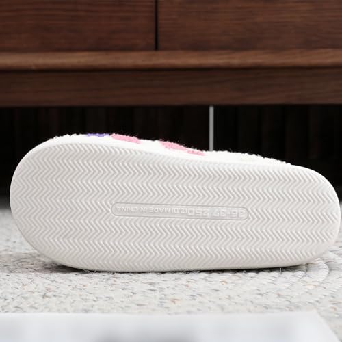 Image of Evil Eyes Cowboy Hat Slippers cute Warm Cozy House Shoes Soft Plush Fuzzy Slippers for Women Men