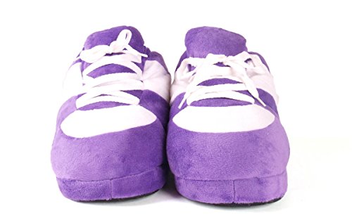 Image of Happy Feet Slippers Standard Sneaker Slippers for Men, Women, and Kids - Women Shoes, Gifts for Women, As Seen on Shark Tank - Classy Oversized House Slippers for Women with Non-Slip Rubber Soles