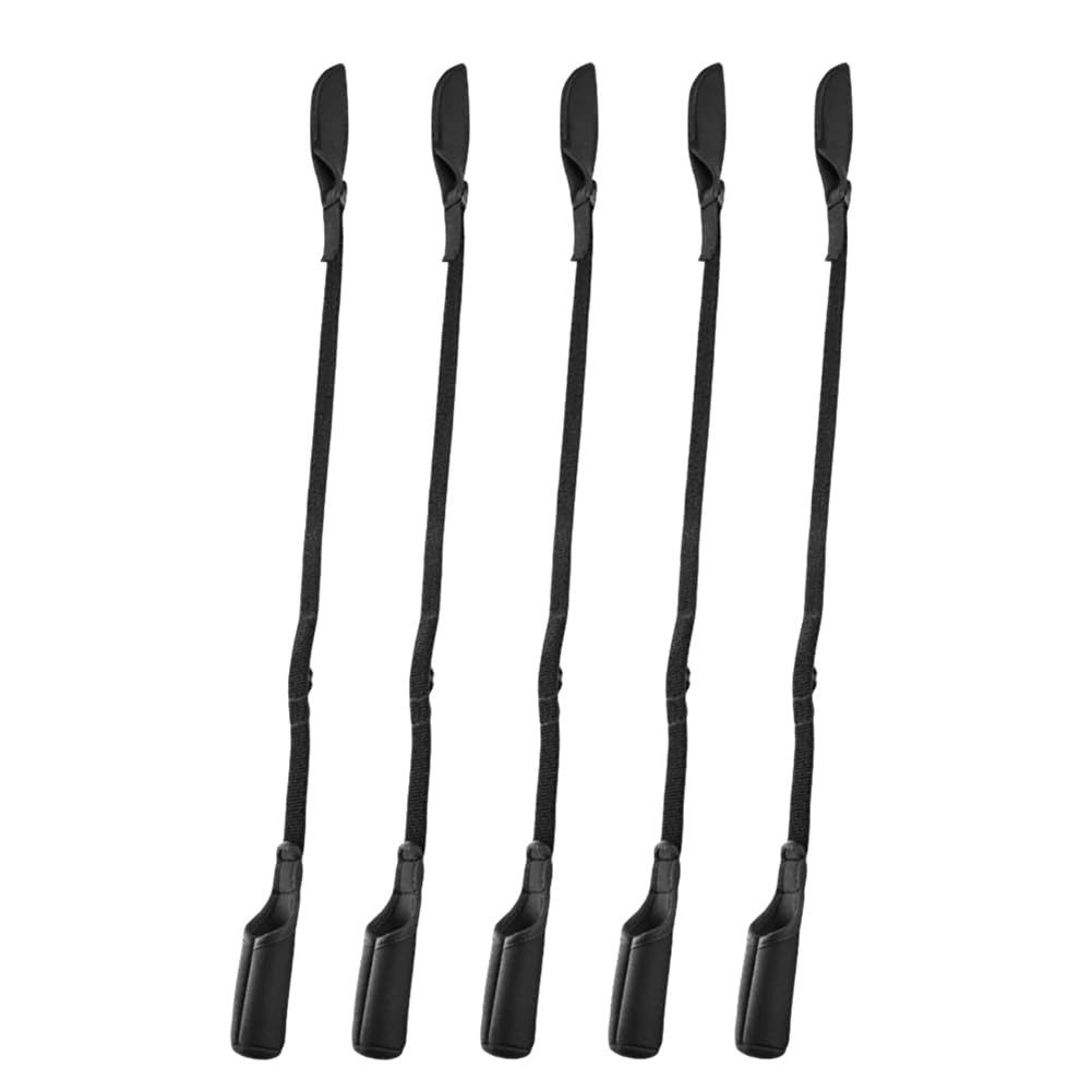 5 pièces de ceinture porte-canne à pêche 59 cm–130 cm Housses de canne à pêche Ceinture Protection de canne à pêche Couverture réglable pour tube de canne à pêche Installation facile
