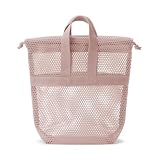 [LIGNIA] 無印 立体メッシュ 持ち手付き巾着 S ピンク
