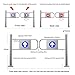 Industrial Swing Safety Gate, Metal Retractable Barrier for Cashier Counter, 90° Opening Security Gate, Import Export Access Control (120x97cm)