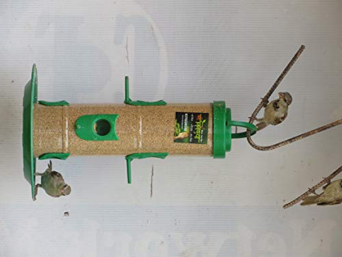 Image of Amijivdaya Large Bird Feeder with Hut Multi Color (1 Pieces)