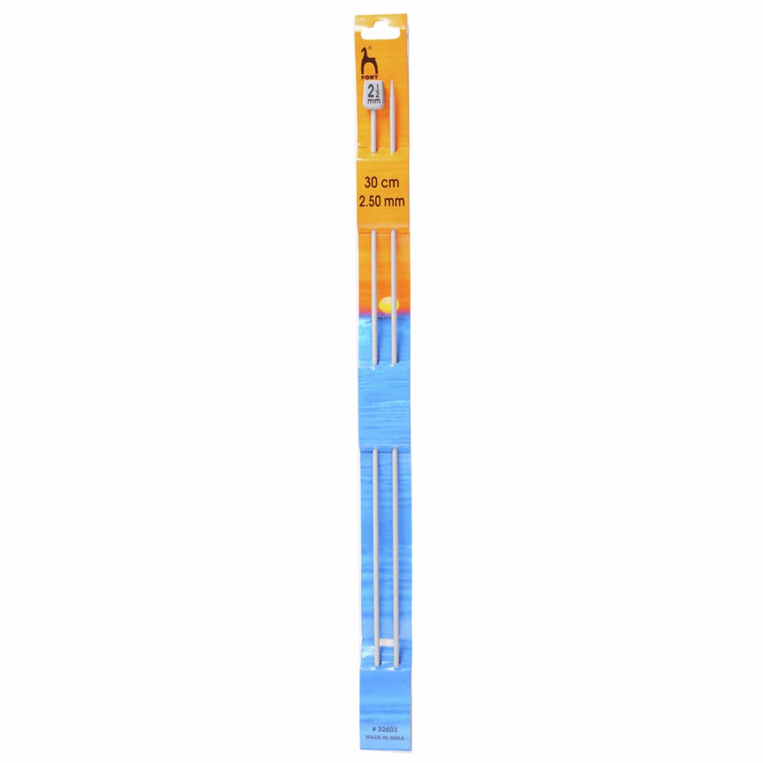 Pony Single Ended Classic Knitting Pins - 30Cm x 2.50mm