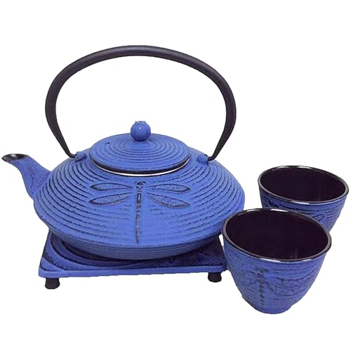 Cuisiland Dragonfly Teapot Light Blue Set