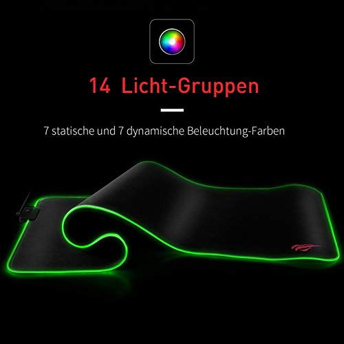 havit Mechanische Tastatur Maus RGB Mauspad Combo Blaue Schalter Kabelgebundene Gaming Tastaturen mit Abnehmbarer Handballenauflage, programmierbarer Maus für PC Computer Desktop - Image 8