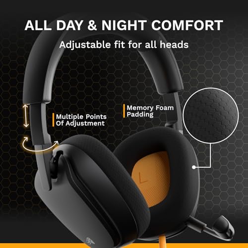 Glorious GHS Eternal 40mm Over-Ear Gaming Headset w/ Detachable Mic & 3.5mm (Black) - image 5