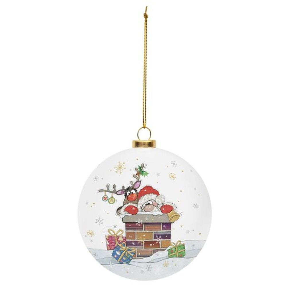 Bug Art Xmas Baubles in 6 different designs - Santa
