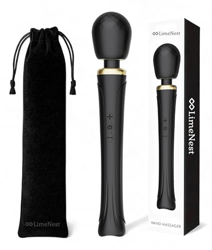 Handheld Cordless Personal Wand Massager - Waterproof, USB Rechargeable, Quiet & Travel Ready...