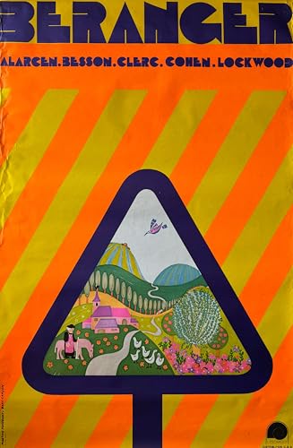 Poster François Beranger 80X120Cm réveillez la nostalgie de la chanson