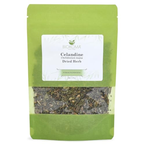 How to Make Celandine Tea for Hepatitis & Other Health Issues 7 Biokoma Celandine Dried Herb 50g (1.76oz) Chelidonium Majus Warts Fighter Herbal Tea Antioxidant...