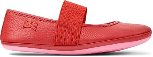 Camper Kids Girls Ballet Flat, Bright Red, 12 Little Kid | Image 1