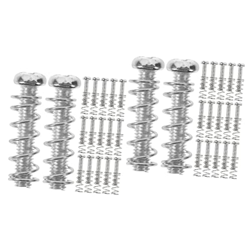 Vaguelly 2セット ギタースクリュースプリング サドルネジ サドル ネジ ベースのピックガードのネジ トレモロ ネジ スプリング ネジ レンチ トレモロ トレモロ システム