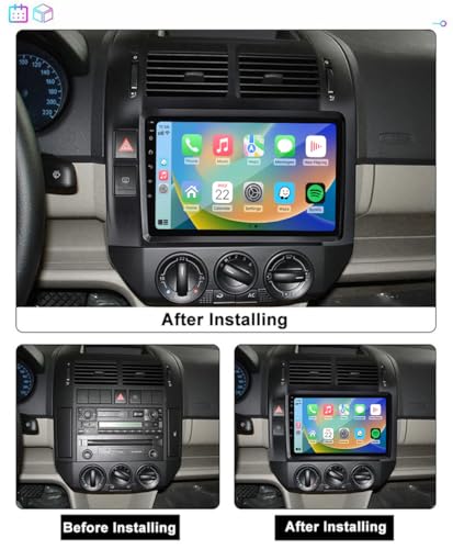Autoradio Android 9 pouces Polo MK4 tactile IPS avec lecteur MP5
